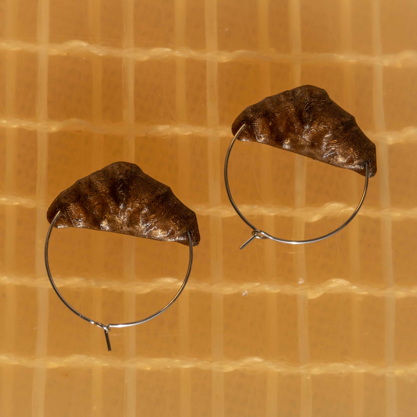 Croissant Hoop Earrings - statement jewelry for day/night