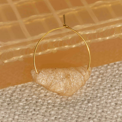 Croissant Hoop Earrings - statement jewelry for day/night