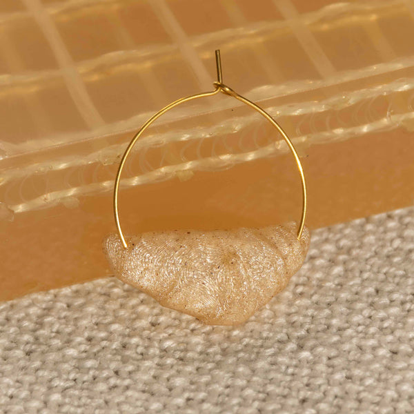 Croissant Hoop Earrings - statement jewelry for day/night