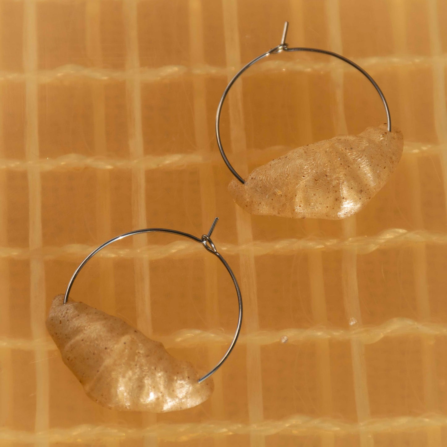 Croissant Hoop Earrings - statement jewelry for day/night