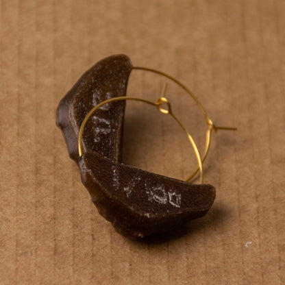 Croissant Hoop Earrings - statement jewelry for day/night