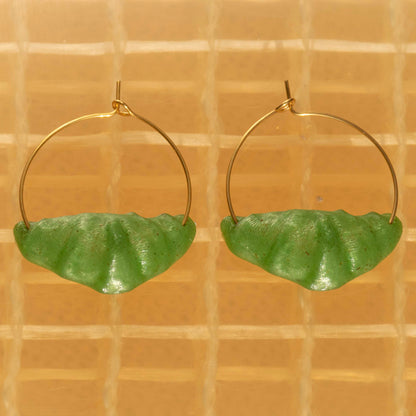 Croissant Hoop Earrings - statement jewelry for day/night