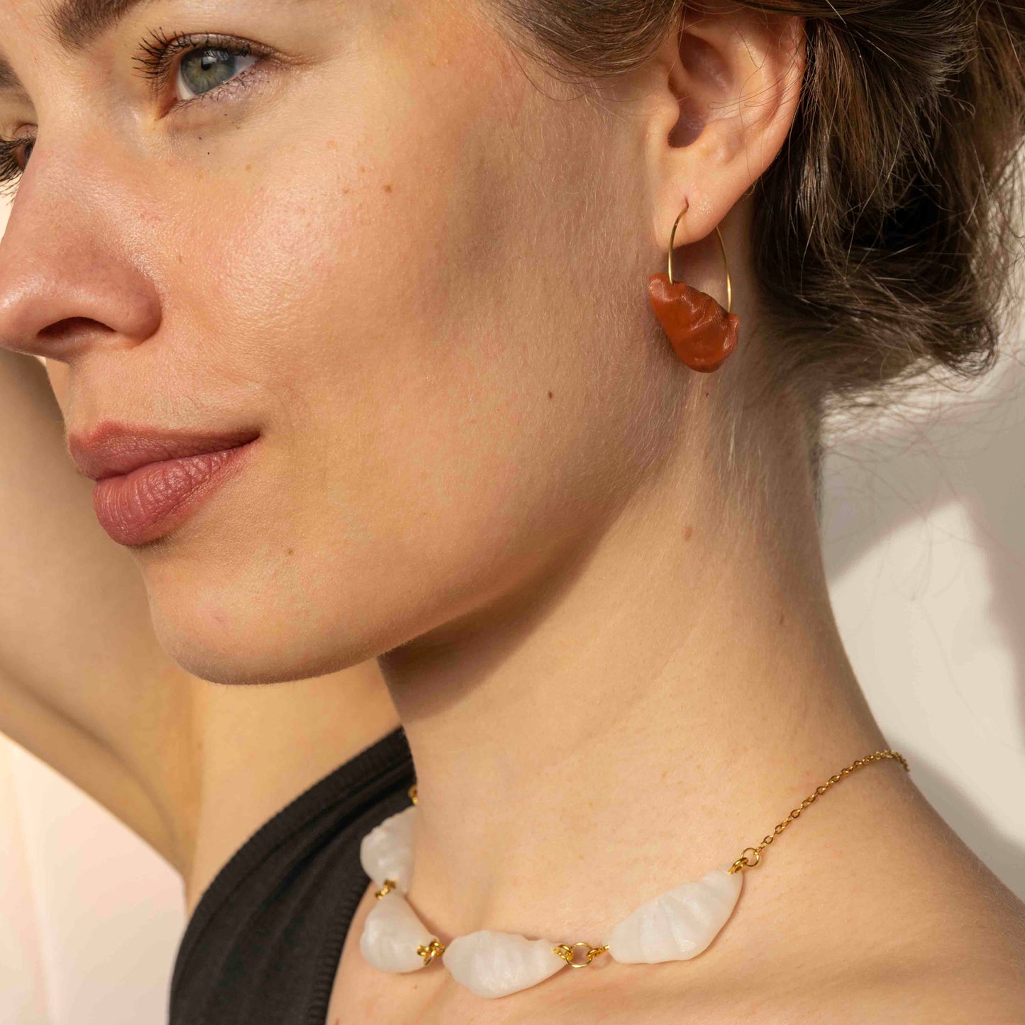 Croissant Hoop Earrings - statement jewelry for day/night