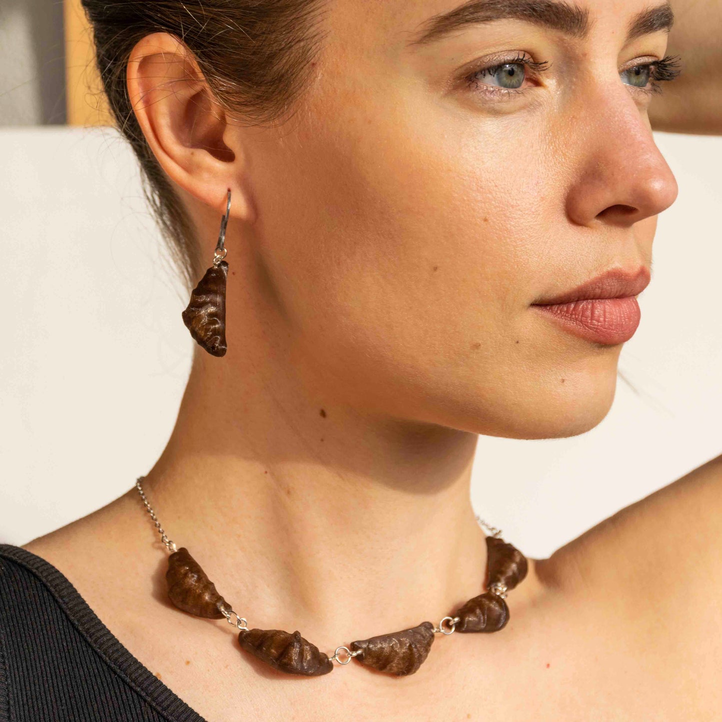 Croissant Drop Earrings - statement jewelry for day/night