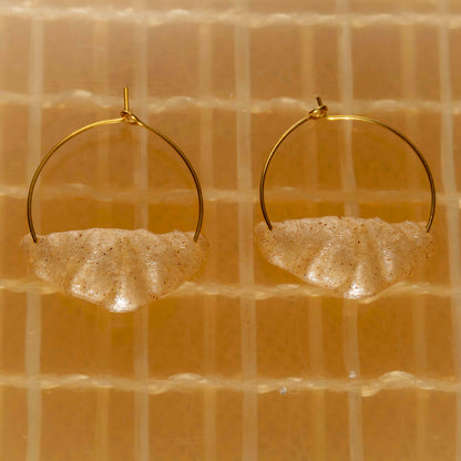 Croissant Hoop Earrings - statement jewelry for day/night