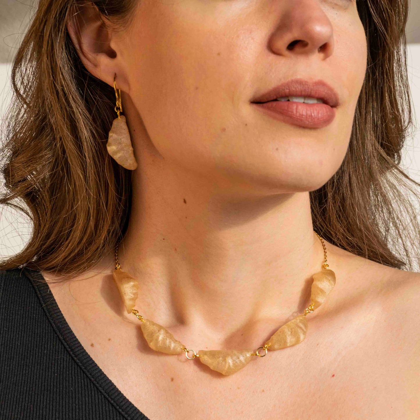 Croissant Drop Earrings - statement jewelry for day/night