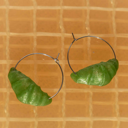 Croissant Hoop Earrings - statement jewelry for day/night