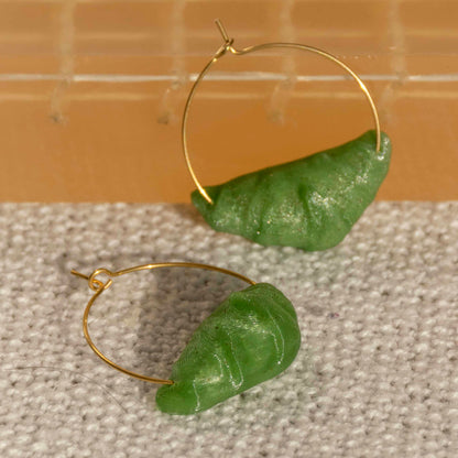 Croissant Hoop Earrings - statement jewelry for day/night