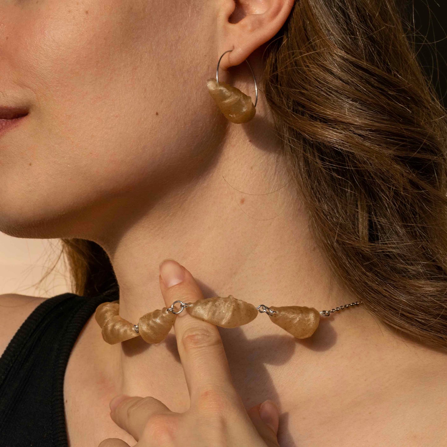 Croissant Collar Necklace - statement jewelry for day/night