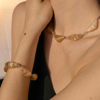 Croissant Collar Necklace - statement jewelry for day/night