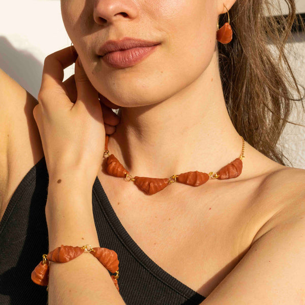 Croissant Collar Necklace - statement jewelry for day/night