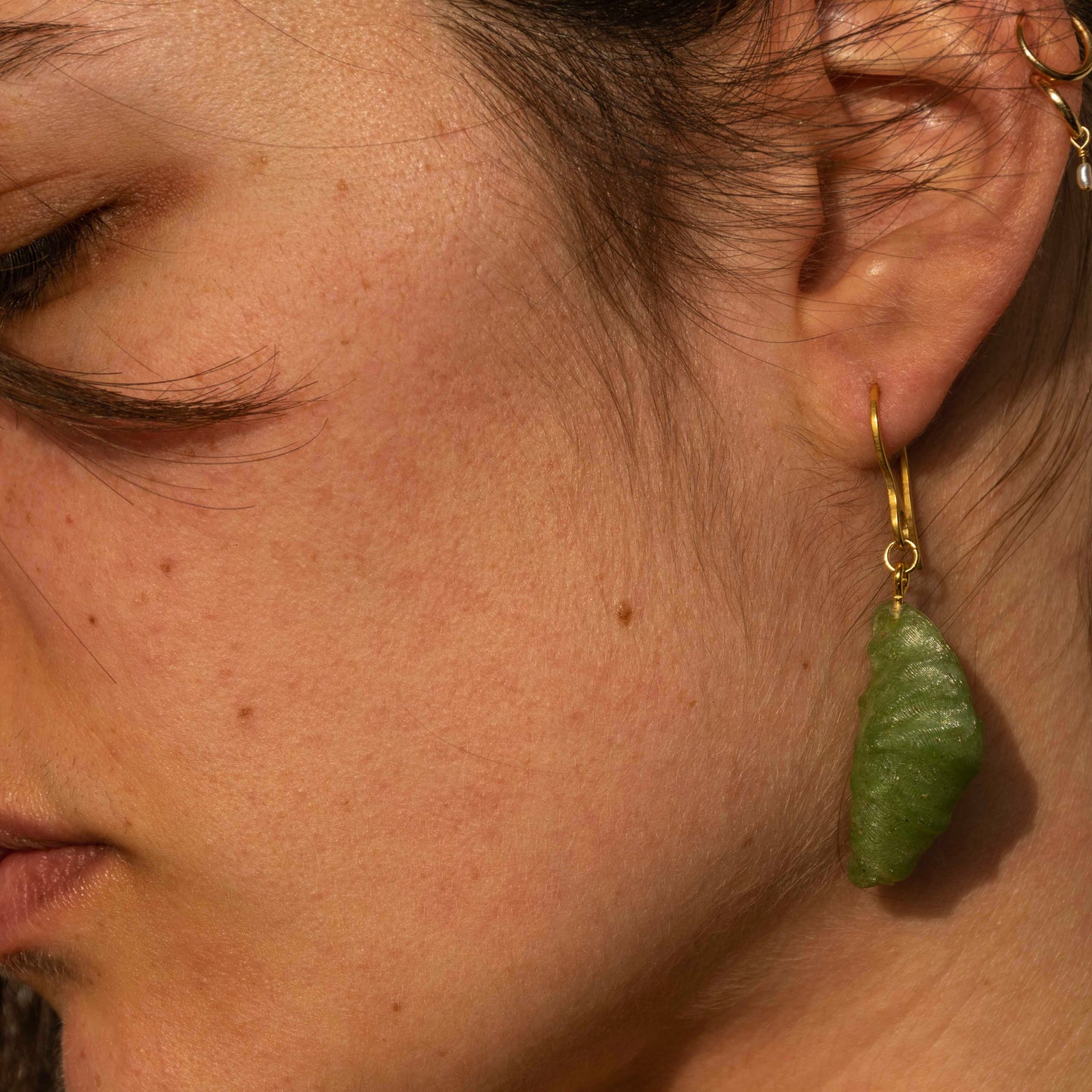 Croissant Drop Earrings - statement jewelry for day/night