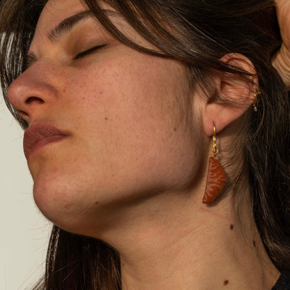 Croissant Drop Earrings - statement jewelry for day/night