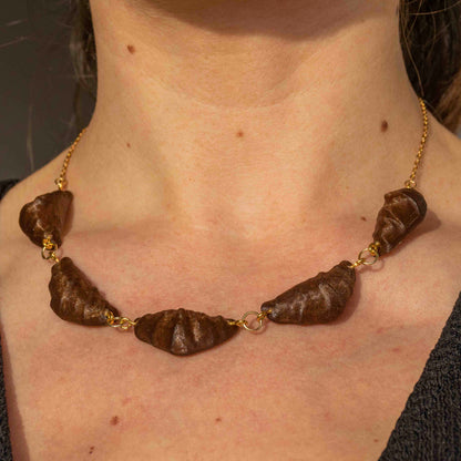 Croissant Collar Necklace - statement jewelry for day/night