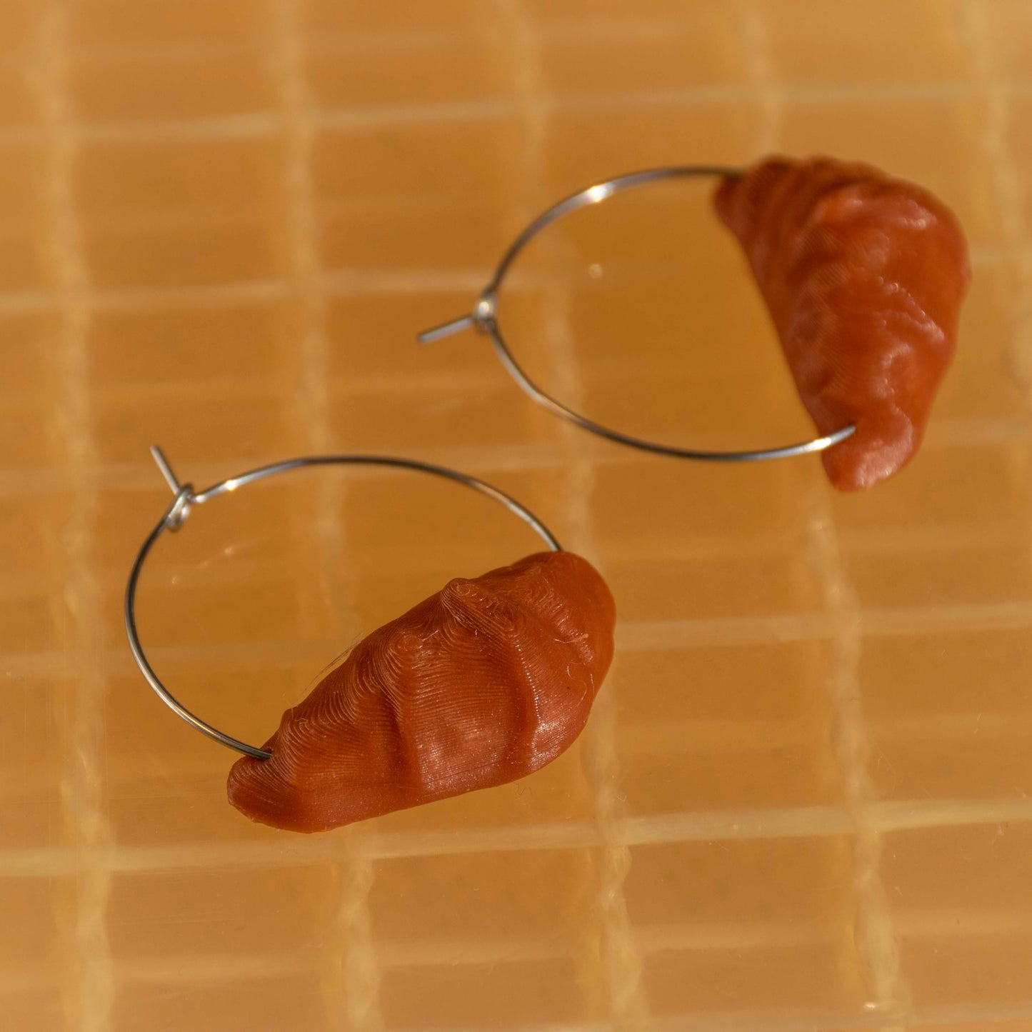 Croissant Hoop Earrings - statement jewelry for day/night