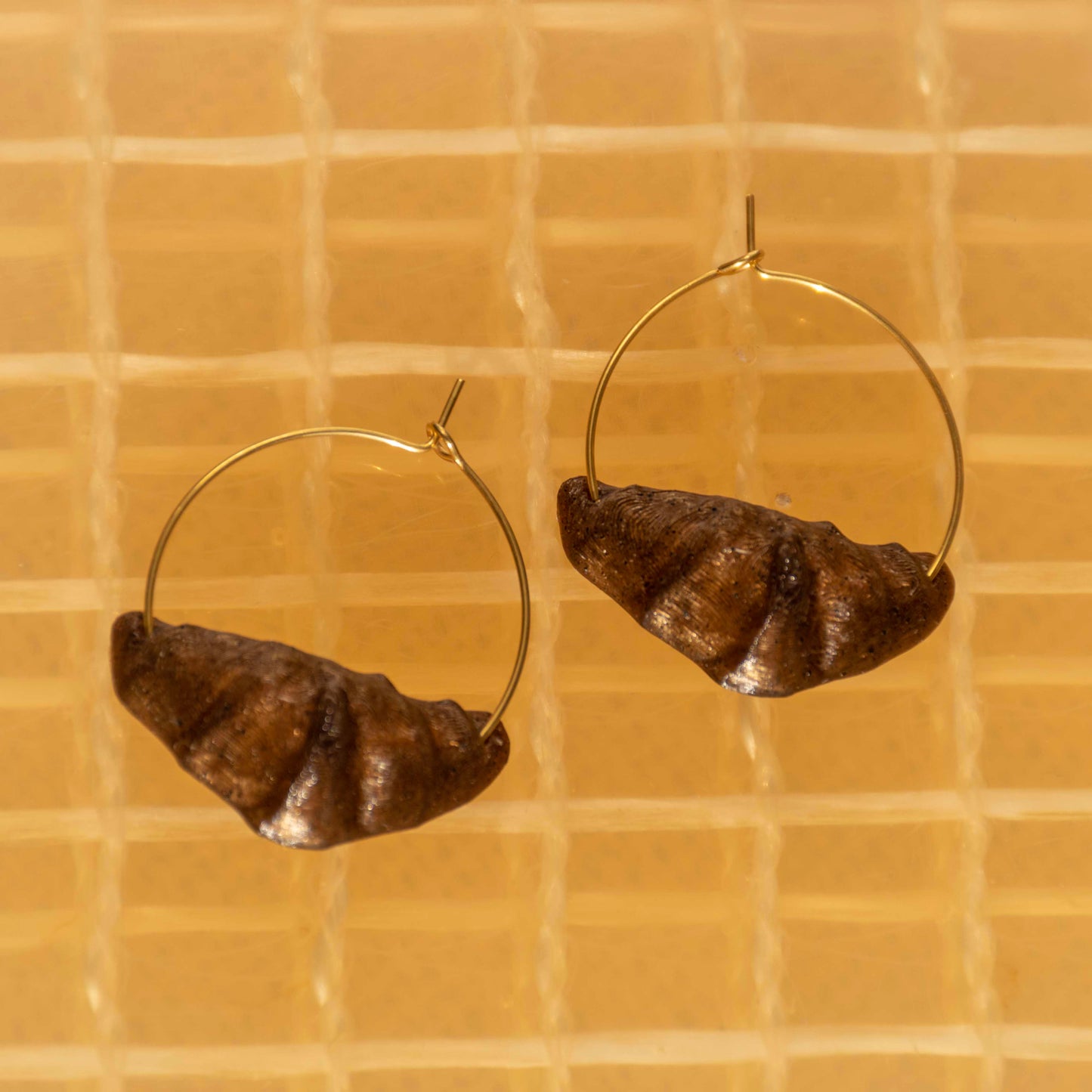 Croissant Hoop Earrings - statement jewelry for day/night