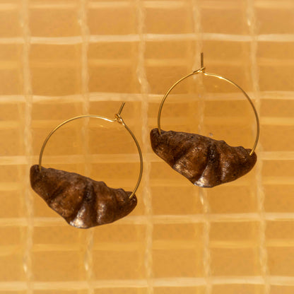 Croissant Hoop Earrings - statement jewelry for day/night