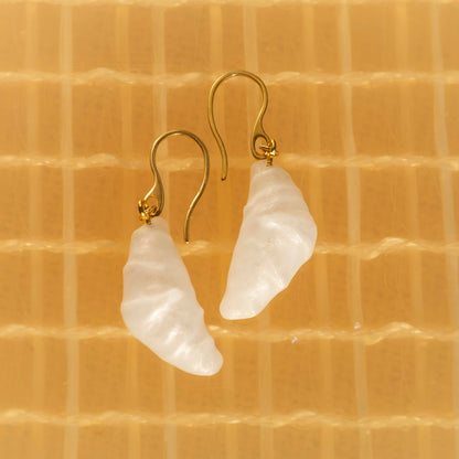 Croissant Drop Earrings - statement jewelry for day/night
