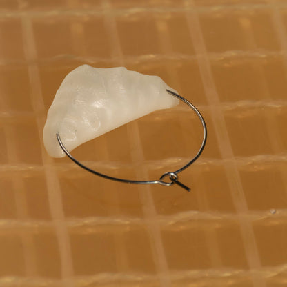 Croissant Hoop Earrings - statement jewelry for day/night